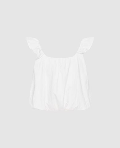  URBAN REVIVO - Áo hai dây nữ bản rộng cổ vuông 