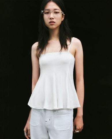  URBAN REVIVO - Áo hai dây nữ dáng xòe nữ tính 