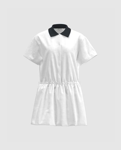  URBAN REVIVO - Đầm sơ mi mini cổ bẻ A Line 