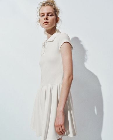  URBAN REVIVO - Đầm polo mini tay ngắn dáng xòe 