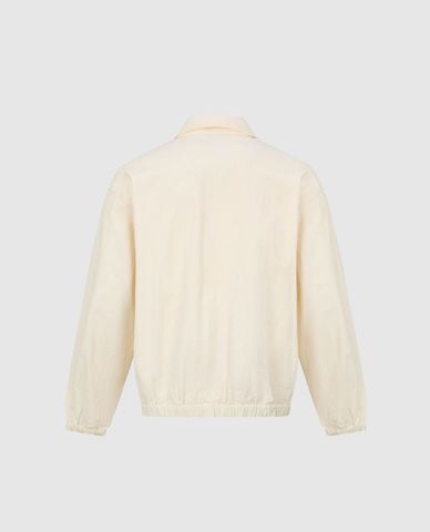  URBAN REVIVO - Áo khoác bomber nam cổ bẻ tay dài khóa kéo 