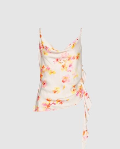  URBAN REVIVO - Áo hai dây nữ cổ V Floral Cami 