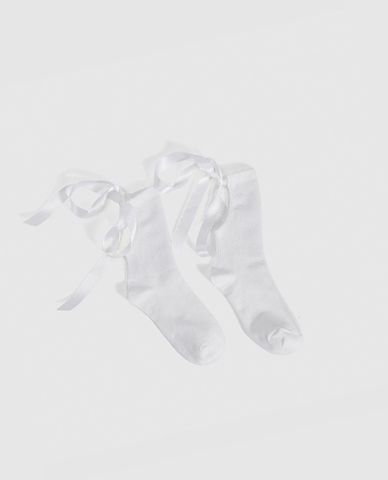  URBAN REVIVO - Vớ nữ cổ cao phối ruy băng 