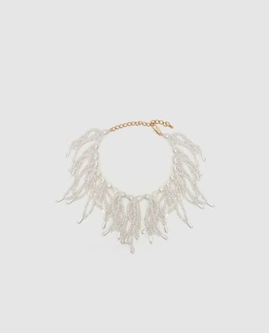  URBAN REVIVO - Vòng cổ nữ ngọc trai tua rua 