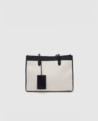  URBAN REVIVO - Túi tote nữ phom chữ nhật phối ví đựng thẻ 