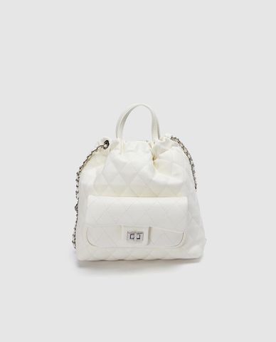  URBAN REVIVO - Balo nữ dây rút phối quai xích 