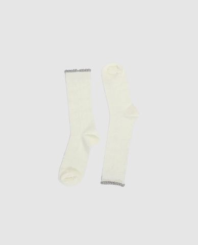  URBAN REVIVO - Vớ nữ cổ cao viền bèo 