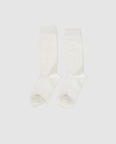  URBAN REVIVO - Vớ nữ cổ cao họa tiết dây thừng 