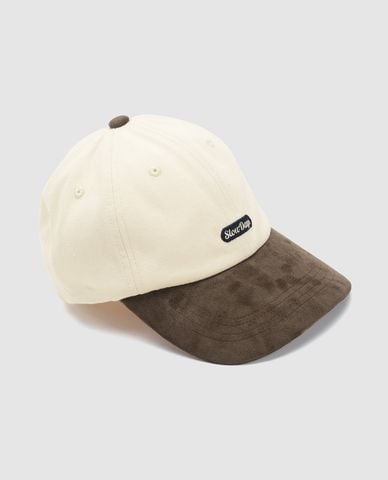  URBAN REVIVO - Nón bóng chày nữ phối màu thêu chữ 