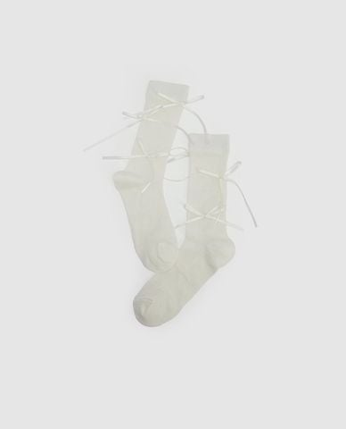  URBAN REVIVO - Vớ nữ cổ cao đan ruy băng 