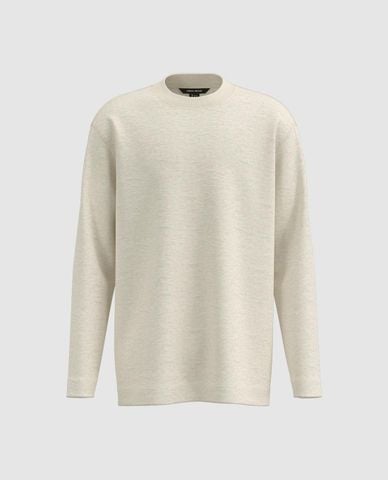  URBAN REVIVO - Áo thun nam cổ tròn tay dài 