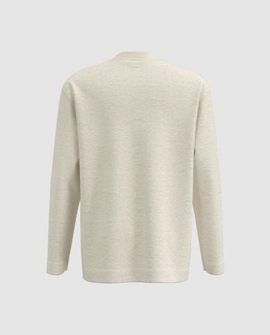  URBAN REVIVO - Áo thun nam cổ tròn tay dài 