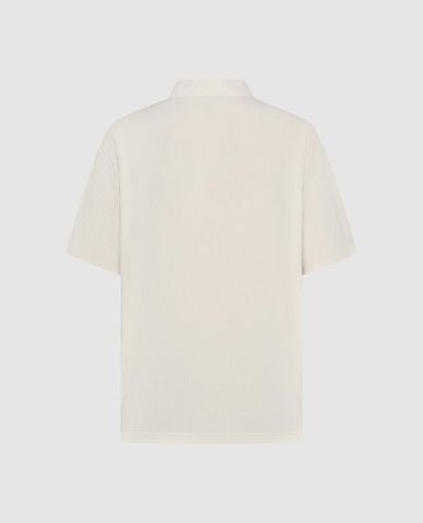  URBAN REVIVO - Áo polo nam tay ngắn phối khoá zip 