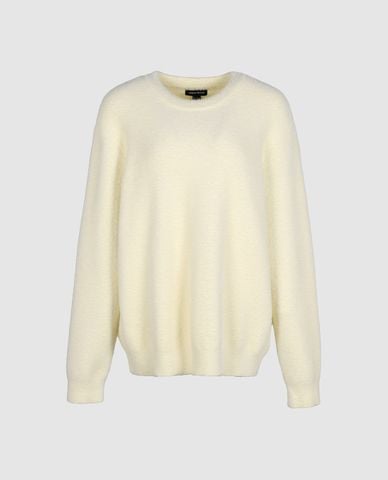  URBAN REVIVO - Áo dệt kim nam cổ tròn tay dài lông mịn 