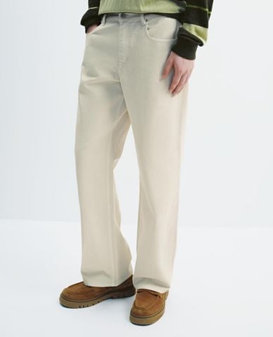  URBAN REVIVO - Quần jeans nam ống đứng hiện đại 