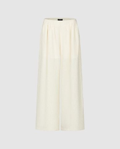  URBAN REVIVO - Quần nữ ống rộng xếp ly 