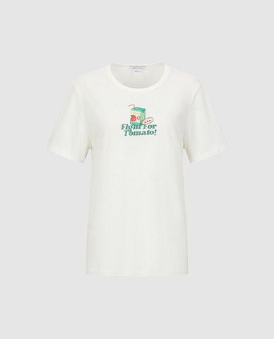  URBAN REVIVO - Áo thun nữ cổ tròn tay ngắn Printed 
