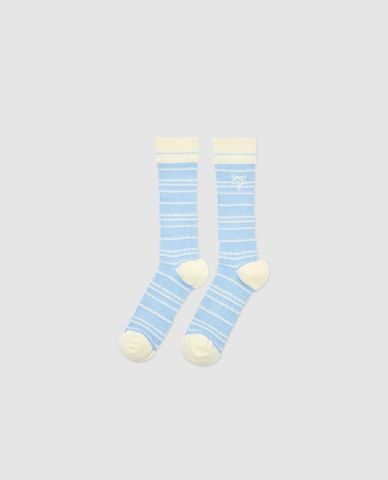  URBAN REVIVO - Vớ nữ cổ cao họa tiết kẻ sọc 