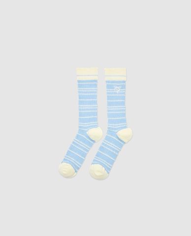  URBAN REVIVO - Vớ nữ cổ cao họa tiết kẻ sọc 