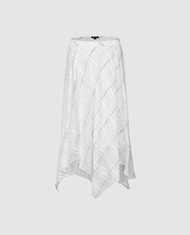  URBAN REVIVO - Chân váy phom suông midi bất đối xứng 