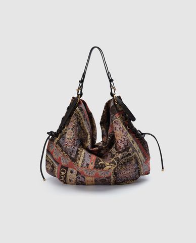  URBAN REVIVO - Túi đeo vai nữ họa tiết thổ cẩm 