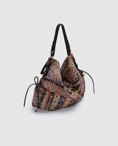  URBAN REVIVO - Túi đeo vai nữ họa tiết thổ cẩm 