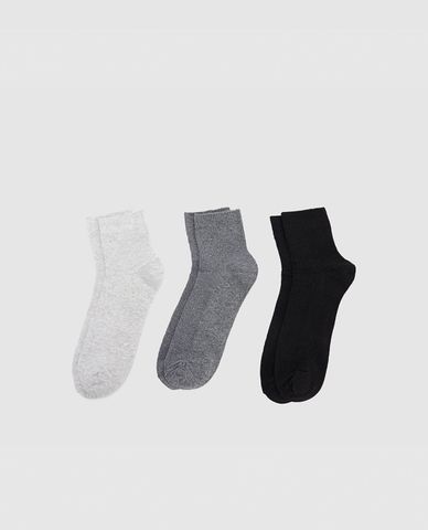  URBAN REVIVO - Set 3 vớ unisex cổ cao 