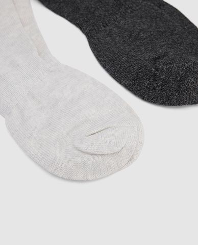  URBAN REVIVO - Set 2 đôi vớ nam cổ thấp 