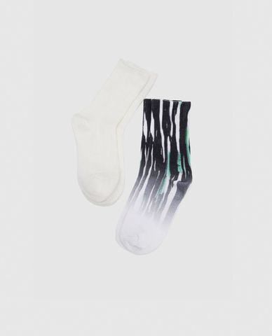  URBAN REVIVO - Set 2 đôi vớ nam cổ cao thời trang 