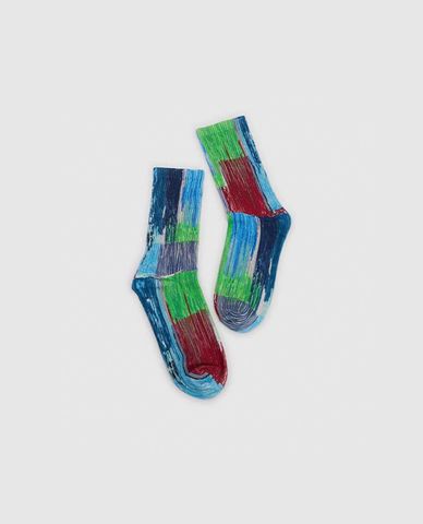  URBAN REVIVO - Vớ nam cổ cao phối màu độc đáo 