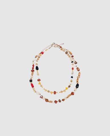  URBAN REVIVO - Bộ 2 món trang sức nữ phối hạt 