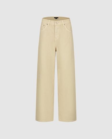  URBAN REVIVO - Quần jeans nữ ống rộng thanh lịch 