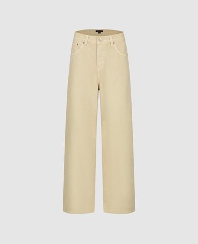  URBAN REVIVO - Quần jeans nữ ống rộng thanh lịch 