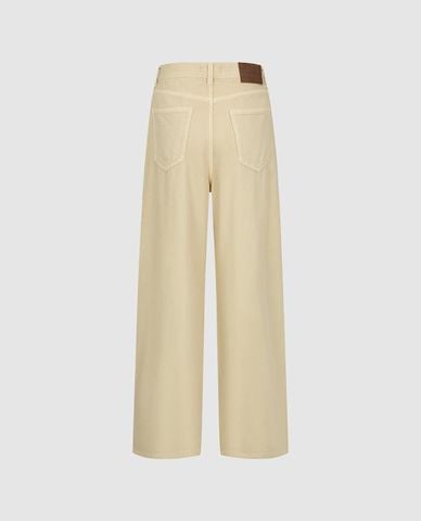  URBAN REVIVO - Quần jeans nữ ống rộng thanh lịch 
