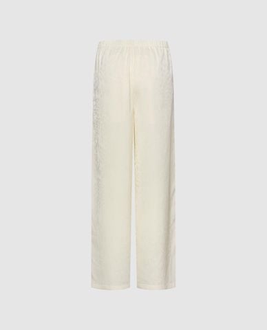  URBAN REVIVO - Quần nữ ống rộng lưng thun 