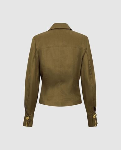  URBAN REVIVO - Áo khoác blazer nữ phom ôm thanh lịch 