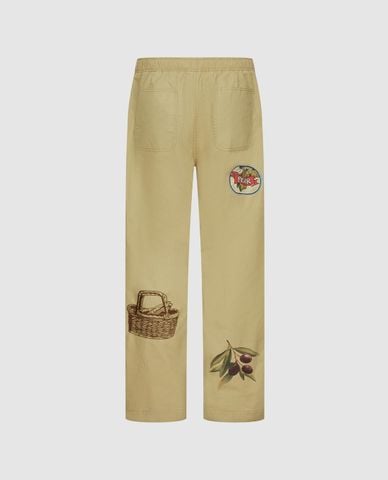  URBAN REVIVO - Quần nam ống đứng phối họa tiết 