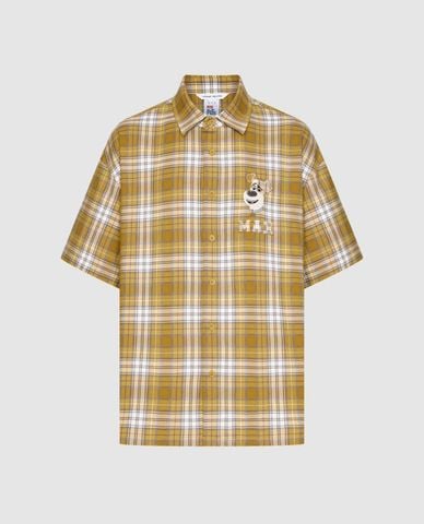  URBAN REVIVO - Áo sơ mi nam tay ngắn kẻ sọc caro 