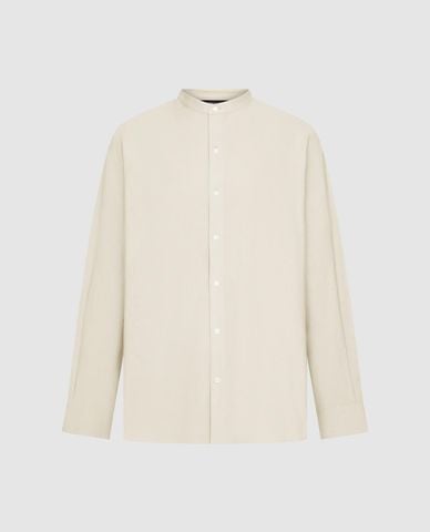  URBAN REVIVO - Áo sơ mi nam cổ trụ tay dài thanh lịch 