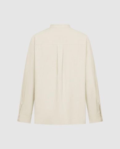  URBAN REVIVO - Áo sơ mi nam cổ trụ tay dài thanh lịch 