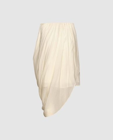  URBAN REVIVO - Chân váy midi quấn chéo bất đối xứng 