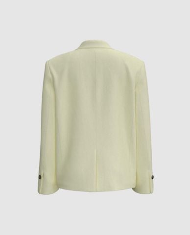  URBAN REVIVO - Áo khoác blazer nữ cổ ve tay dài 