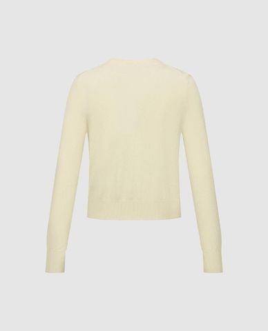  URBAN REVIVO - Áo khoác cardigan nữ cổ tròn phom ôm 