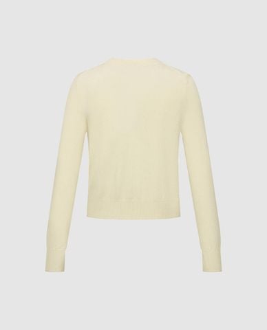  URBAN REVIVO - Áo khoác cardigan nữ cổ tròn phom ôm 