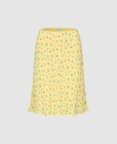  URBAN REVIVO - Chân váy phom suông mini hoa nhí 