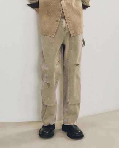  URBAN REVIVO - Quần jeans nam ống đứng thời thượng 