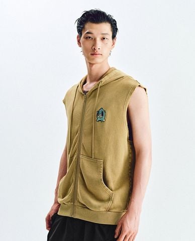  URBAN REVIVO - Áo sát nách nam bo gấu in họa tiết 