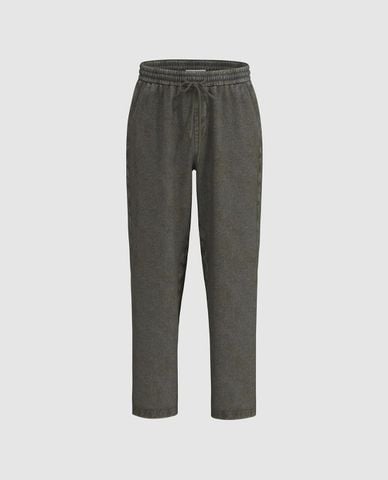  URBAN REVIVO - Quần nam ống rộng lưng thun Loose Drawstring 