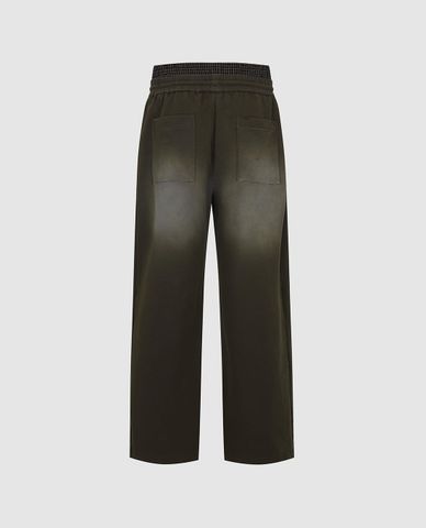  URBAN REVIVO - Quần jeans nam ống rộng wash bạc 