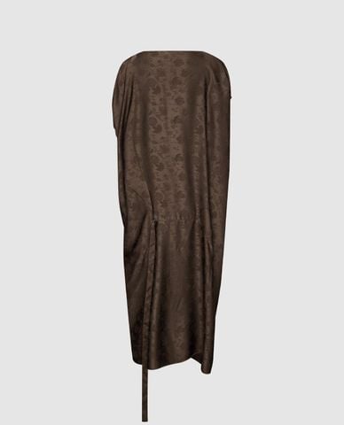  URBAN REVIVO - Đầm midi cổ V phom suông in họa tiết 